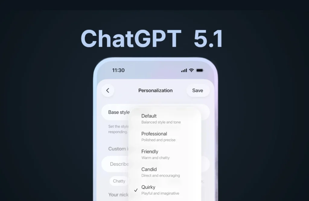 OpenAI släpper GPT-5.1 – Nu kan du finjustera ChatGPT:s personlighet