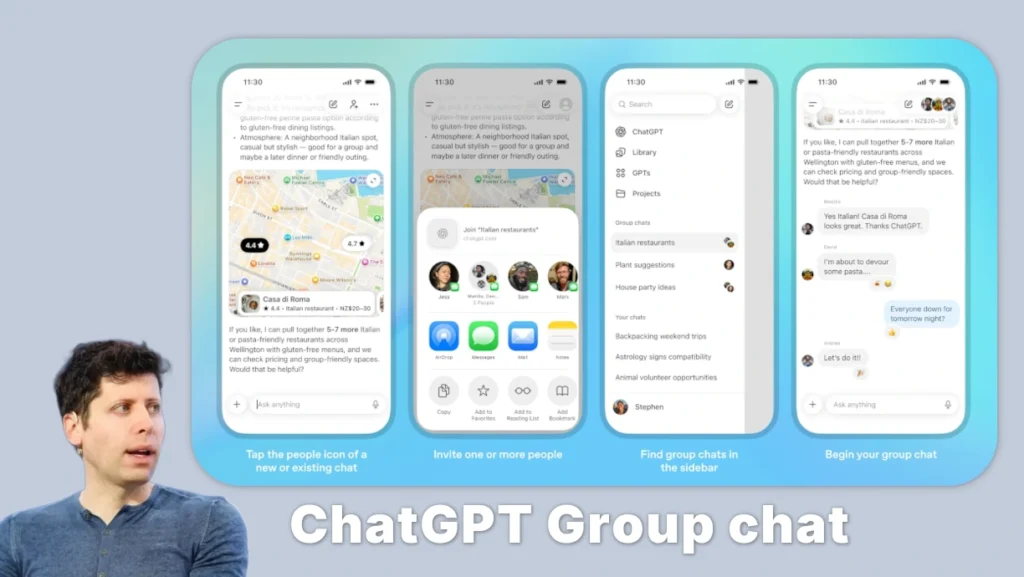 Nu kan du gruppchatta med ChatGPT – OpenAI testar ny funktion
